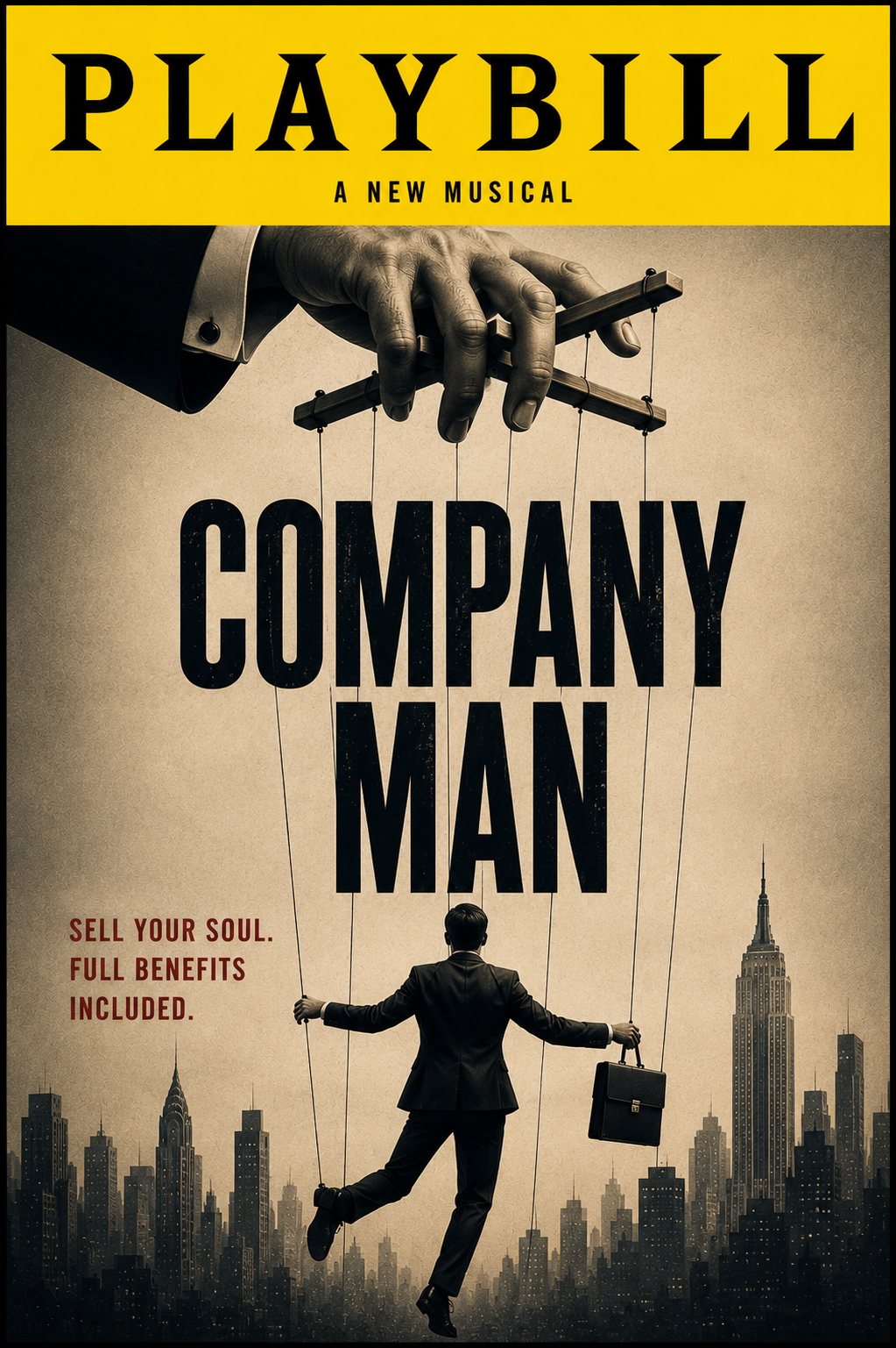 Company Man — a new musical, Playbill poster